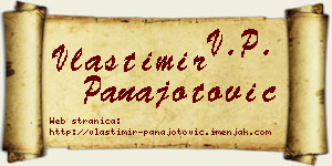 Vlastimir Panajotović vizit kartica